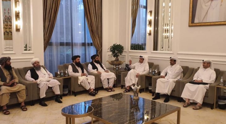 دیدار هیأتی از طالبان با وزیر خارجه قطر