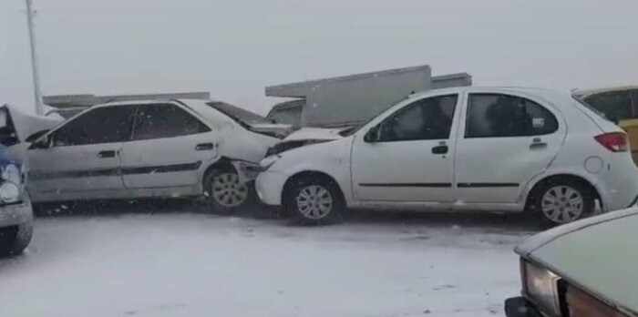 برف، عامل ثبت ۱۲۰ تصادف در روز گذشته
